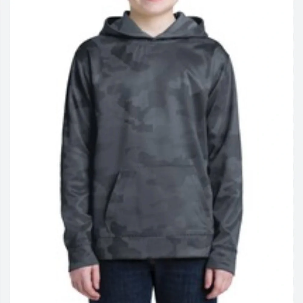 Old Navy Active Go-Dry camouflage gray hoodie S (6-7)